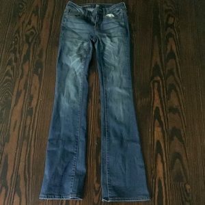 LOW RISE BOOTCUT JEANS WOMENS SIZE 0